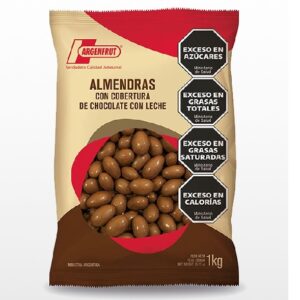 ALMENDRAS CON CHOCO LECHE x 1 Kg.