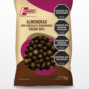 ALMENDRAS CON CHOCOLATE SEMIAMARGO x 1 kg.