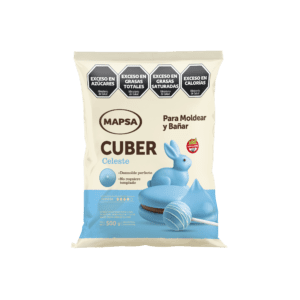 CUBER CELESTE x 500 gr. SinGluten (boton moldeo)