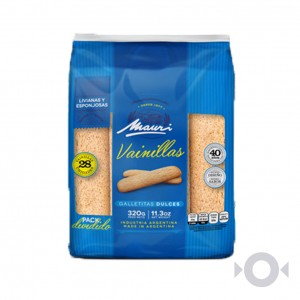 VAINILLAS MAURI 320 GR.