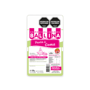 PASTA DE GOMA BALLINA SinTacc x500gr Blanca