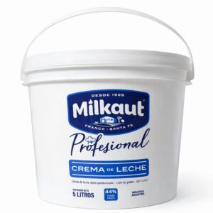 CREMA DE LECHE MILKAUT 44% x 5LT BALDE SIN GLUTEN